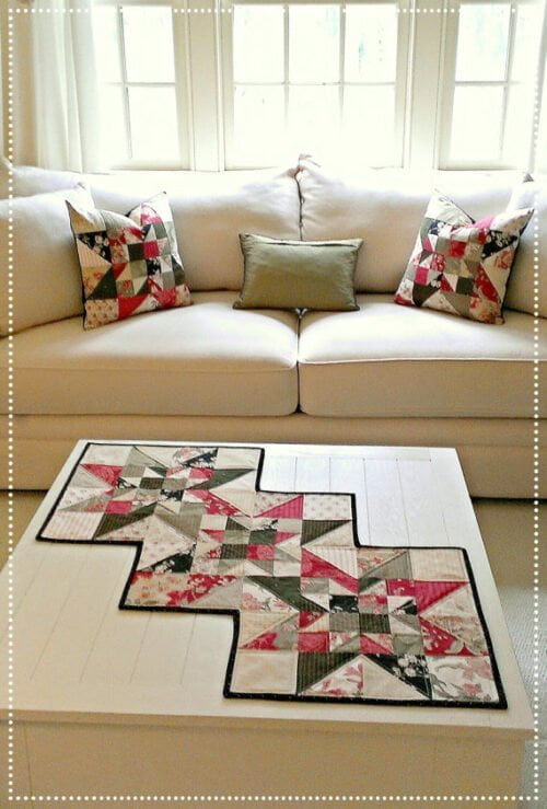 Star Table Runner & Pillow Pattern