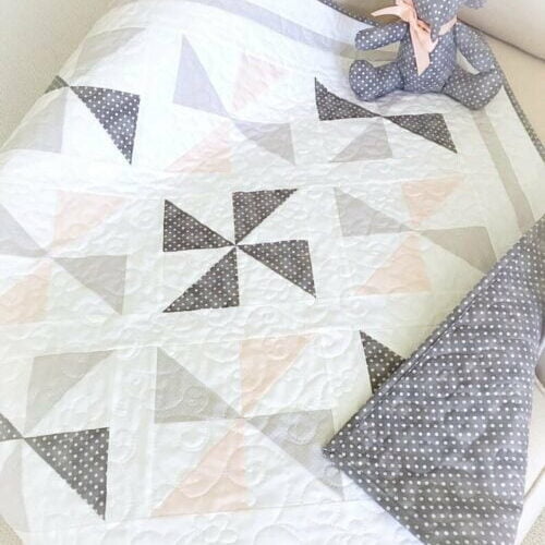 Darling Pinwheels Quilt Pattern & Elephant Pattern