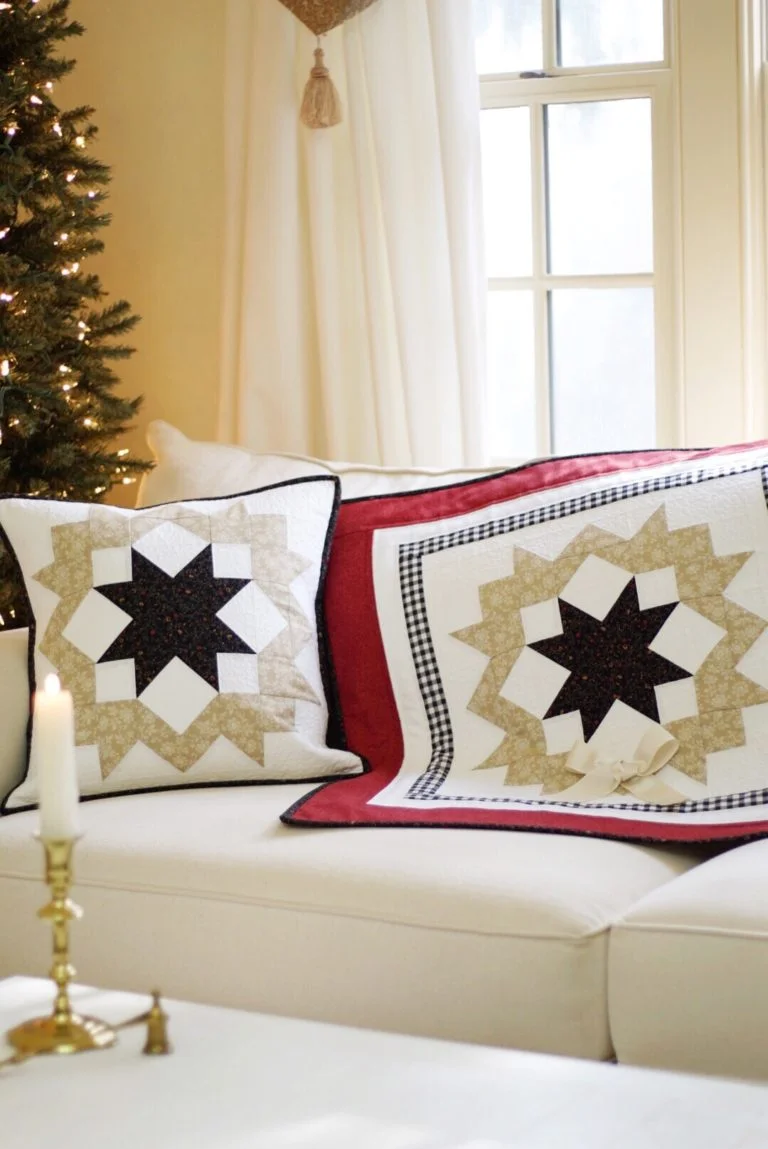 Starlit Wreath Quilt & Pillow Pattern