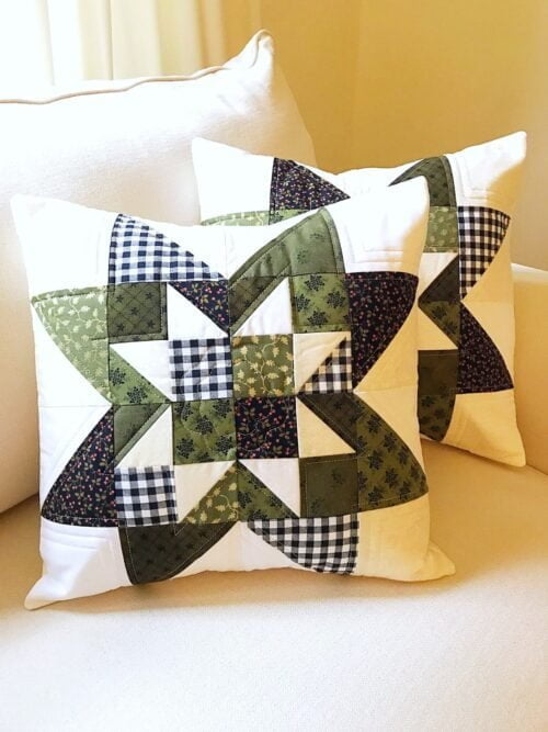 Cottage Star Pillow Pattern & Table Runner Pattern