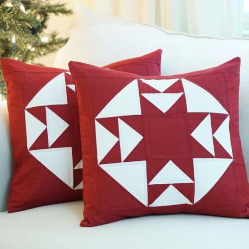 starlit road pillow pattern