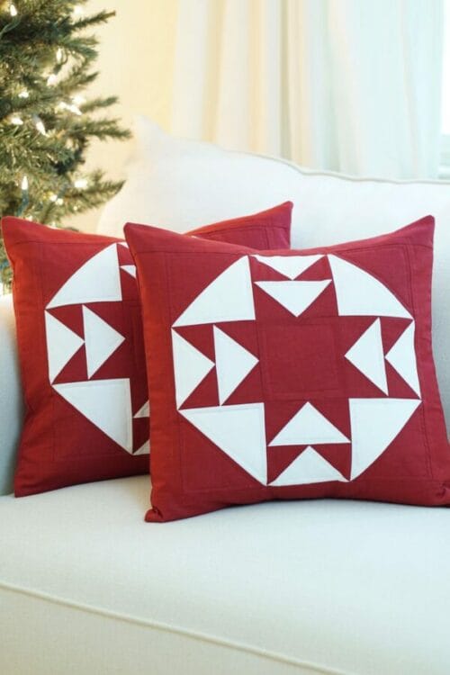 starlit road pillow pattern