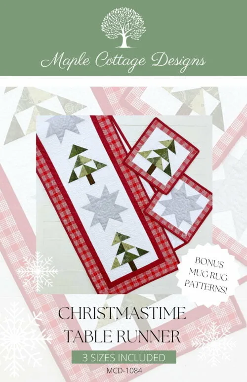 Christmastime Table Runner Pattern & Mug Rug Pattern - Image 5