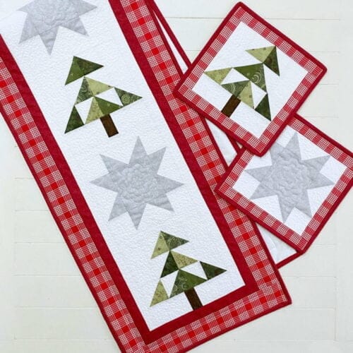 Christmastime Table Runner Pattern & Mug Rug Pattern