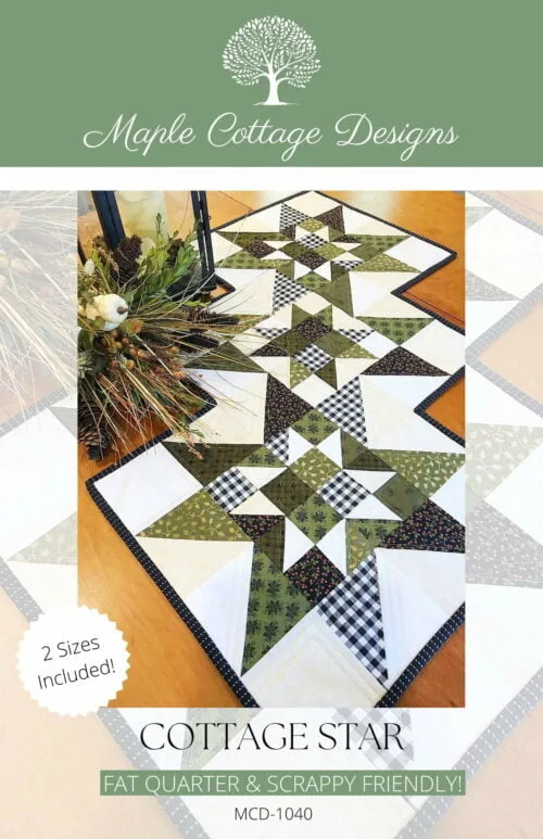 Cottage Star Table Runner Pattern & Pillow Pattern - Image 4