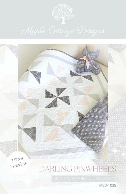 Darling Pinwheels Quilt Pattern & Elephant Pattern - Image 4