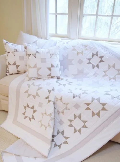 Silver Starlight Quilt Pattern