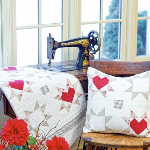 Love & Wishes Table Runner Pattern & Pillow Pattern