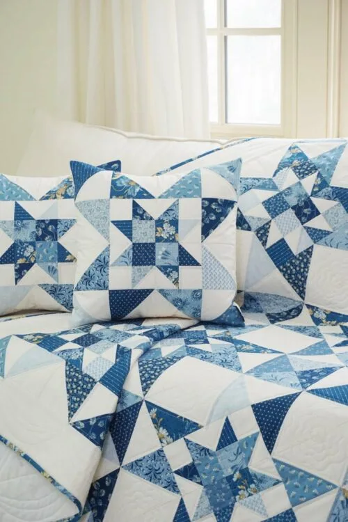 Festival of Stars Quilt Pattern & Pillow Pattern - Image 2