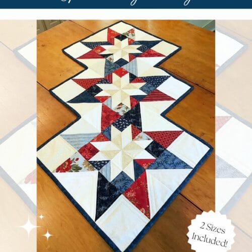 Radiant Stars Table Runner Pattern