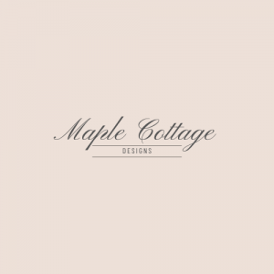 Maple Cottage Designs Colorful Text Logo