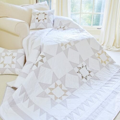 Captivating Stars Quilt Pattern & Pillow Pattern