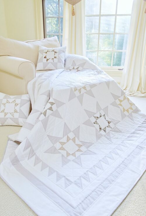 Captivating Stars Quilt Pattern & Pillow Pattern