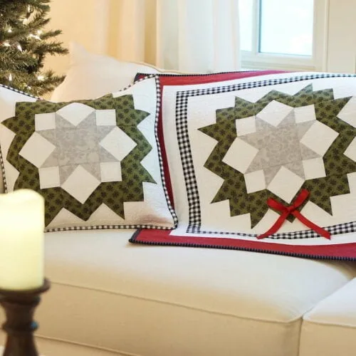 An Evergreen Christmas Wreath Table Runner Pattern