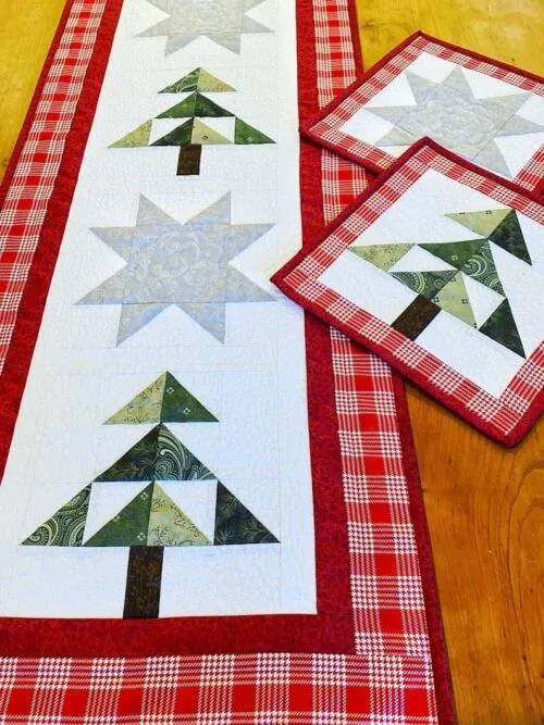 Christmastime Table Runner Pattern & Mug Rug Pattern - Image 2