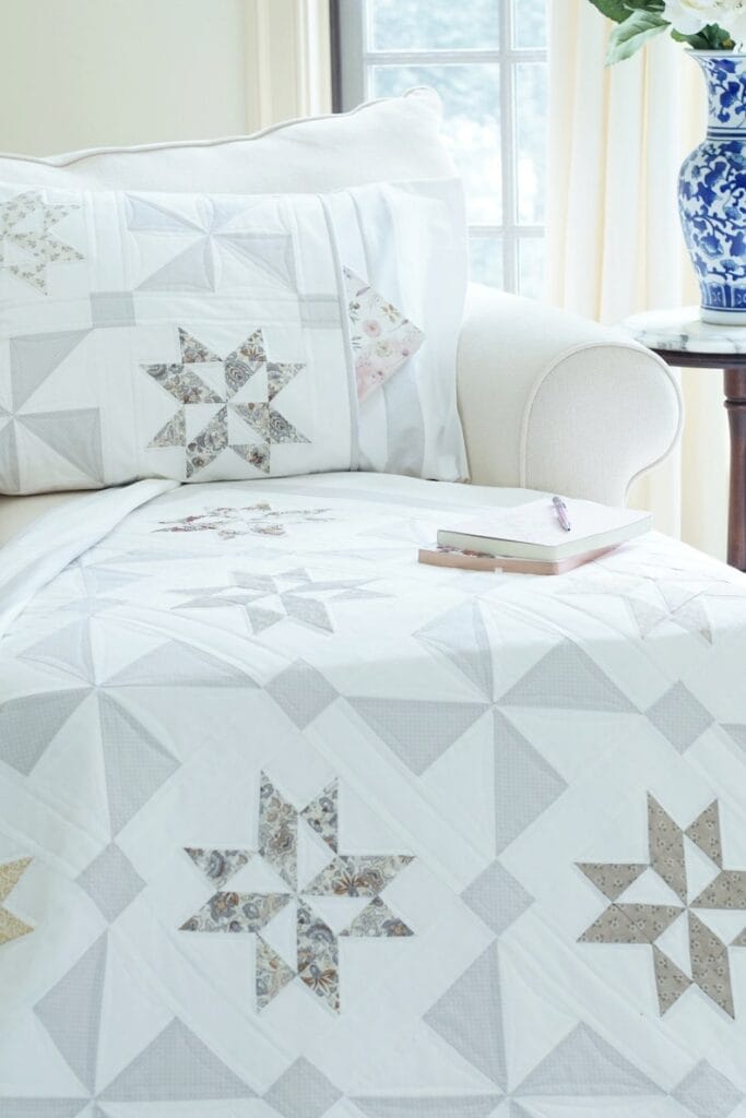 Stardust Shimmer Pillow Sham Pattern