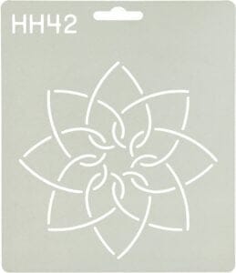 Interlocking Hearts Quilt Stencil