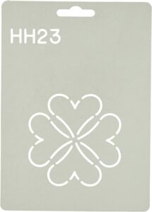 Small Heart Design Quilt Stencil