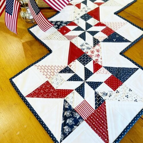 Star Twizzle Table Runner Pattern