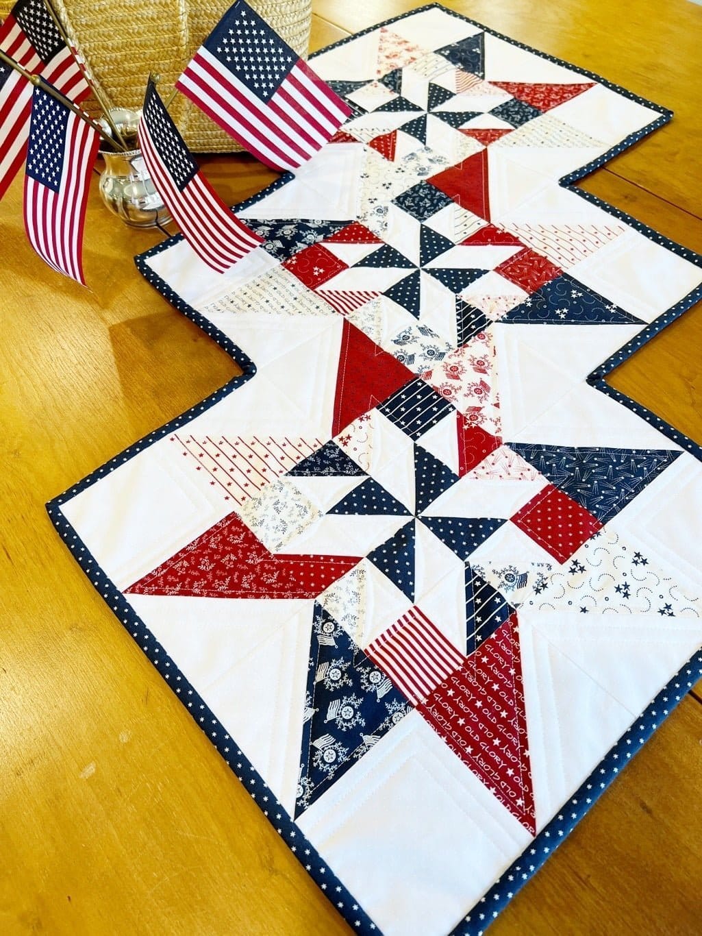 Star Twizzle table runner pattern