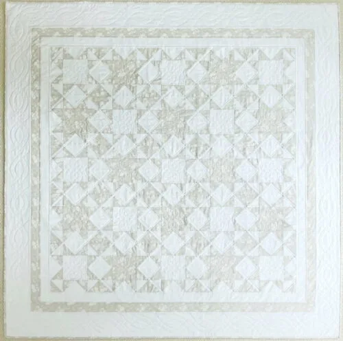 Star Connection Quilt Pattern overhead
