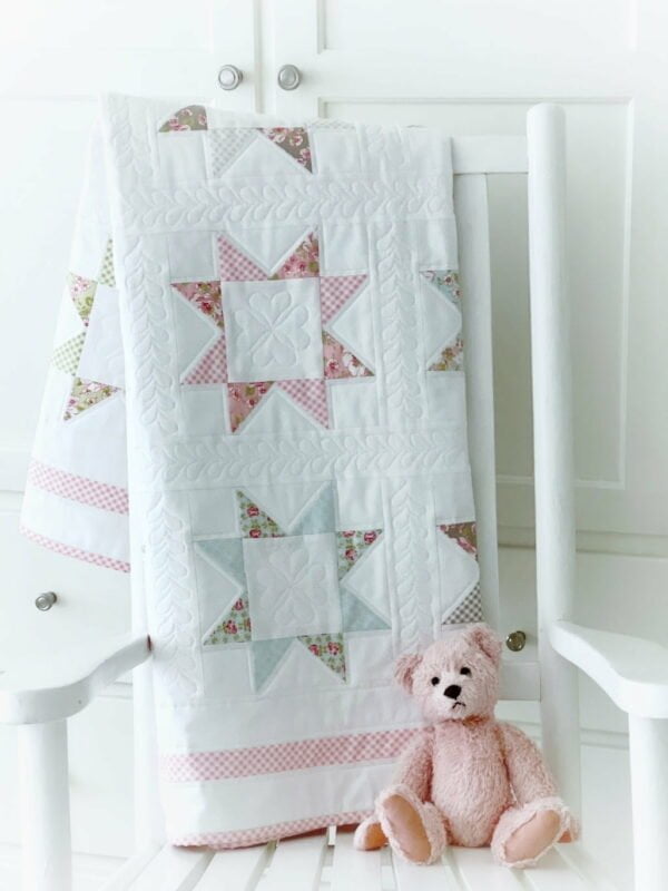 Baby Quilt with Teddy Bear