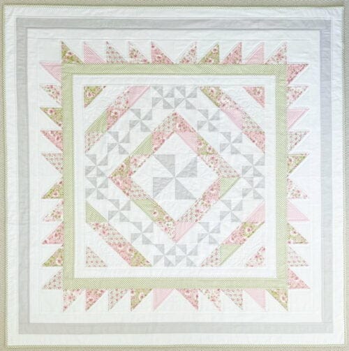 Pinwheel Promenade Quilt Pattern Overhead