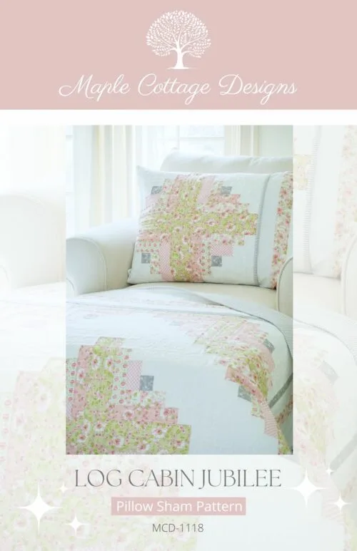 Log Cabin Jubilee Pillow Sham Pattern Cover