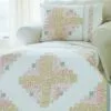 Log Cabin Jubilee Quilt Pattern on Chaise Slight Zoom