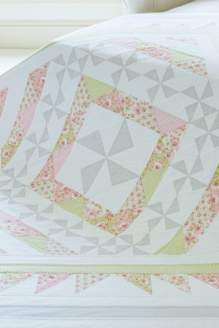 A Pinwheel Promenade Quilt Pattern with Charm Packs • Maple Cottage Designs