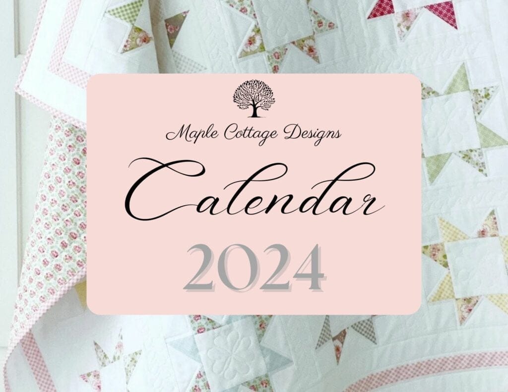 Maple Cottage Designs Free 2024 Calendar