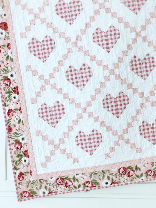 baby quilt pattern Hearts Delight quilt pattern