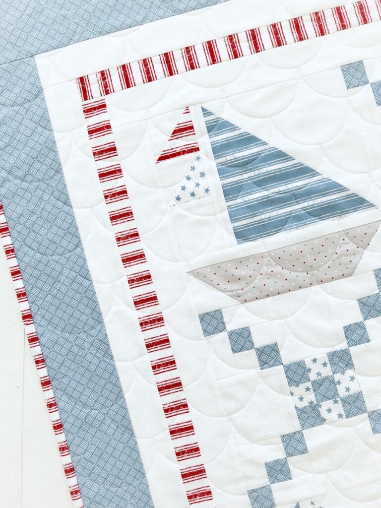 Set Sail Quilt Pattern closeup