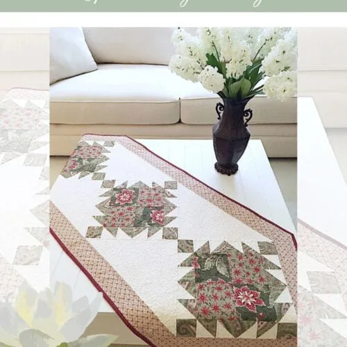Joyful Diamonds table runner cover picture