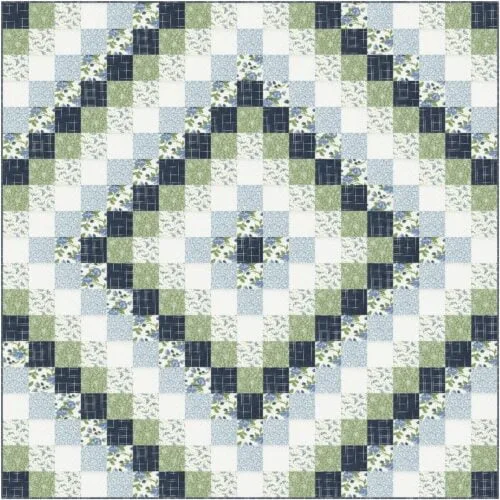 Oasis quilt pattern in queen size