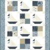 Spirit of Adventure quilt pattern shown in small throw size.