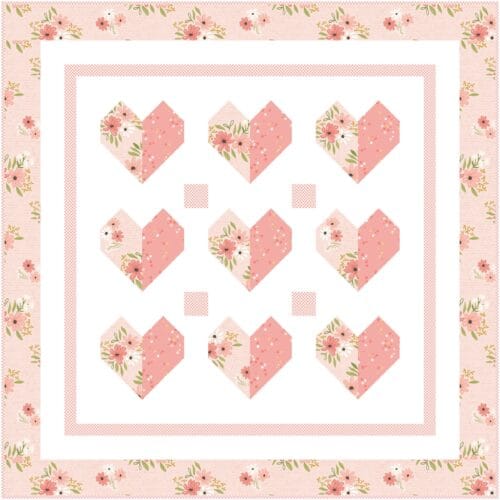 baby quilt kit Heart To Heart baby quilt kit