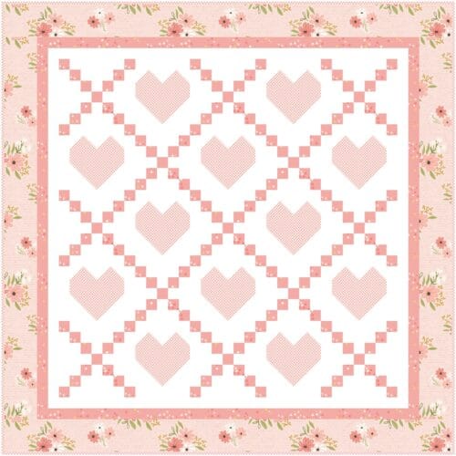 baby quilt kit Hearts Delight quilt kit