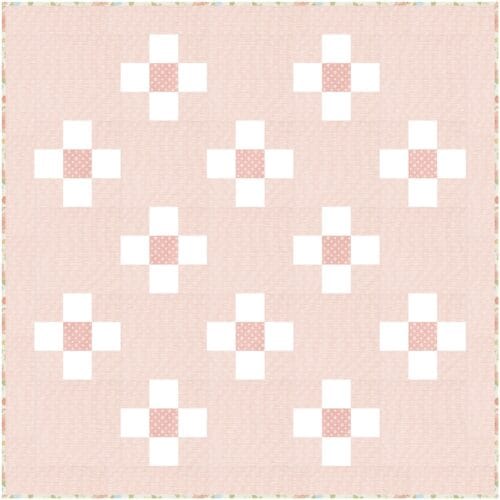 Blossom quilt pattern in baby quilt size