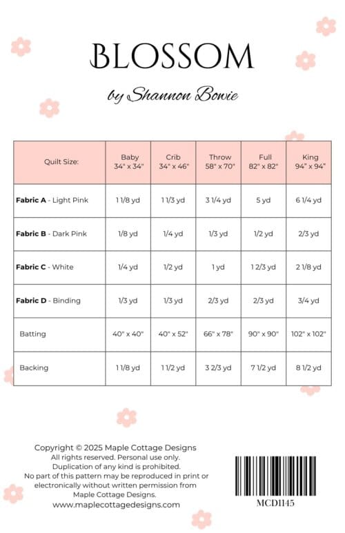 Blossom Quilt Pattern - Image 7