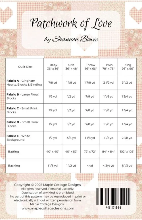Patchwork of Love Quilt Pattern - Image 8