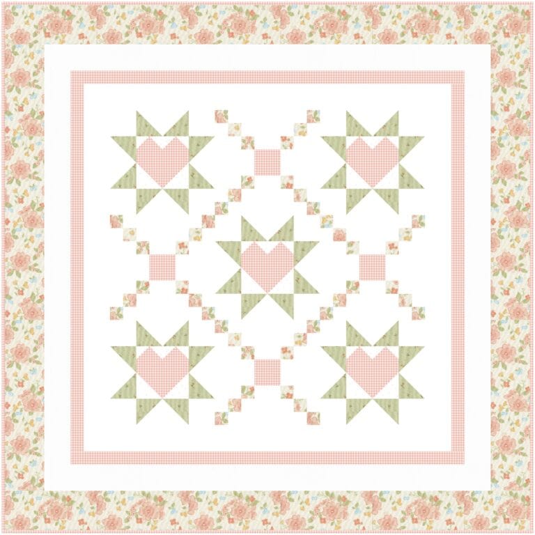 baby quilt kit for Loving Wishes quilt
