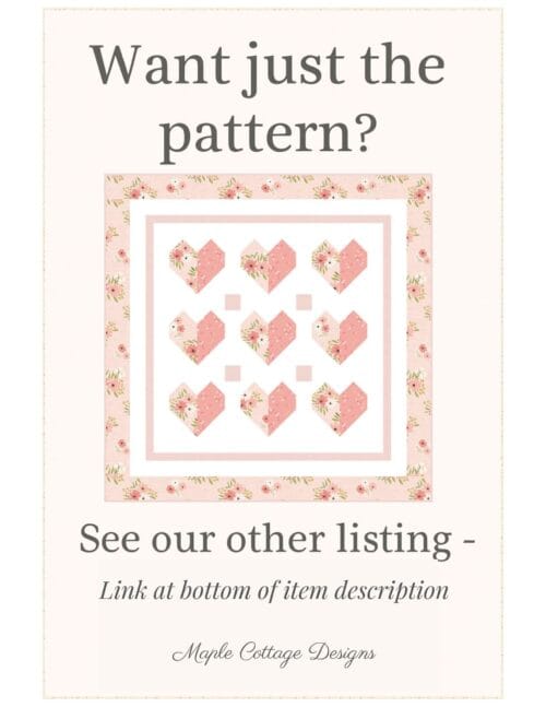Baby Quilt Kit - Heart To Heart Baby Quilt Kit - Image 3